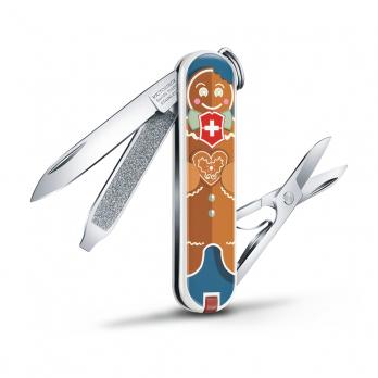 Нож-брелок Victorinox Classic LE 2019, 58 мм, 7 функций, "Gingerbread Love"