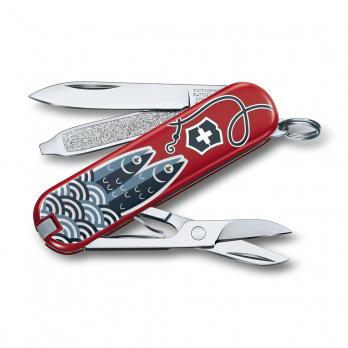 Нож-брелок Victorinox Classic LE 2019, 58 мм, 7 функций, "Sardine Can"