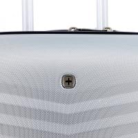 Чемодан Swissgear Fribourg, серебристый, 37x23x54 см, 35 л