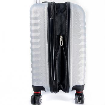 Чемодан Swissgear Fribourg, серебристый, 37x23x54 см, 35 л