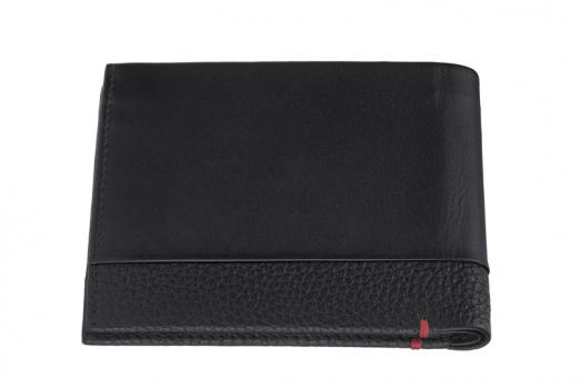 Портмоне Zippo с защитой от сканирования RFID, цвет чёрный, натуральная кожа, 12?2?9 см