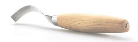 Нож Morakniv Hook Knife 163 Double Edge ложкорез, нержавеющая сталь, рукоять из березы
