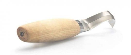 Нож Morakniv Hook Knife 163 Double Edge ложкорез, нержавеющая сталь, рукоять из березы