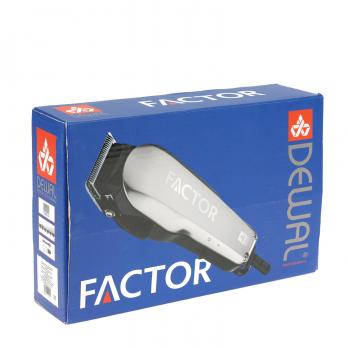 Машинка для стрижки Dewal Factor, сетевая, 6 насадок, белая