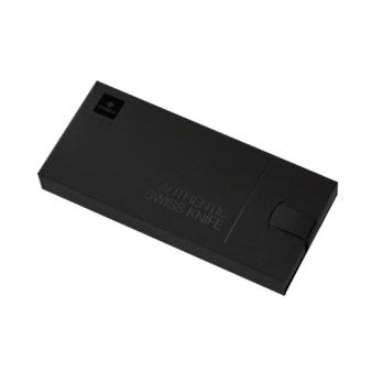 Швейцарский нож SWIZA D01 AllBlack, 95 мм, 6 функций, красный (подар. упак.)
