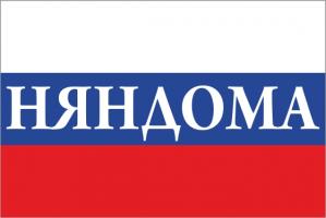Флаг России с названием города Няндома