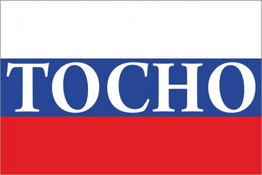 Флаг России с названием города Тосно