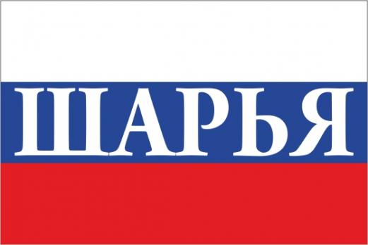 Флаг России с названием города Шарья