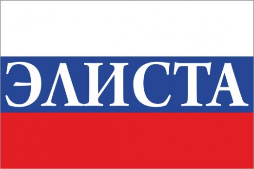 Флаг России с названием города Элиста