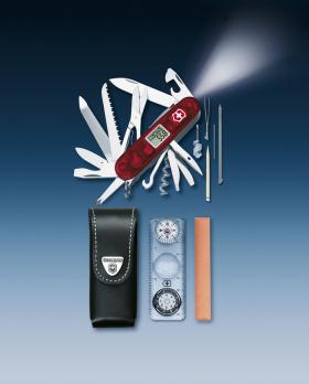Нож Victorinox Expedition Kit, 91 мм, 41 функция, полупрозрачный красный