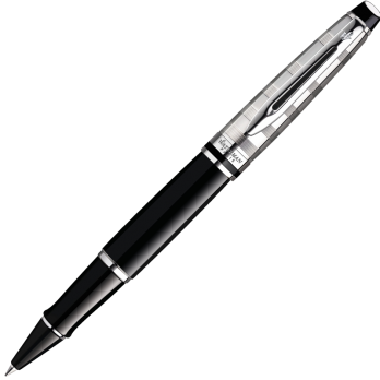 Waterman Expert - Deluxe Black CT, ручка-роллер, F, BL