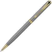 Parker Sonnet - Cisele Silver GT Slim, шариковая ручка, M, BL