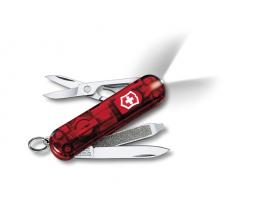 Нож-брелок Victorinox Classic SwissLite, 58 мм, 7 функций, полупрозрачный красный