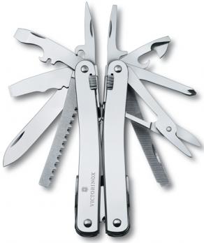 Мультитул Victorinox SwissTool Spirit II, 105 мм, 26 функций, кожаный чехол*