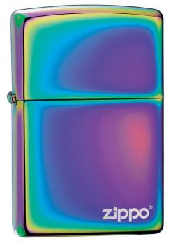 Зажигалка Spectrum Zippo Logo с покрытием Spectrum, латунь/сталь, разноцветная, глянцевая