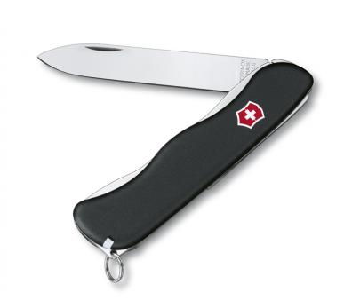 Нож Victorinox Sentinel, 111 мм, 4 функции, с фиксатором лезвия, черный*