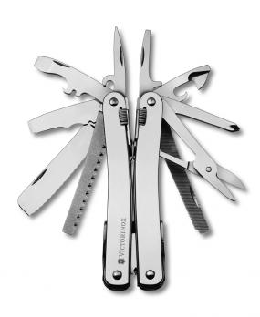Мультитул Victorinox SwissTool Spirit 27, 105 мм, 27 функций, кожаный чехол с поворотным креплением
