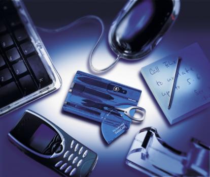 Швейцарская карточка Victorinox SwissCard, синяя