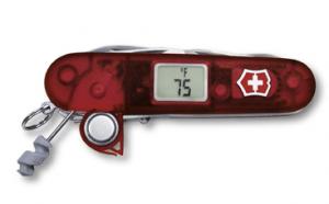 Нож Victorinox Traveller, 91 мм, 27 функций, полупрозрачный красный