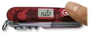Нож Victorinox Traveller, 91 мм, 27 функций, полупрозрачный красный