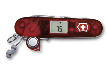 Нож Victorinox Traveller, 91 мм, 27 функций, полупрозрачный красный