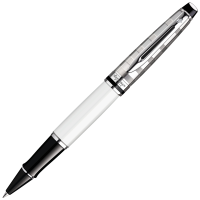 Waterman Expert - Deluxe White CT, ручка-роллер, F, BL
