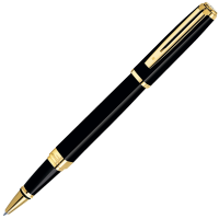 Waterman Exception - Black GT Slim, ручка-роллер, F, BL