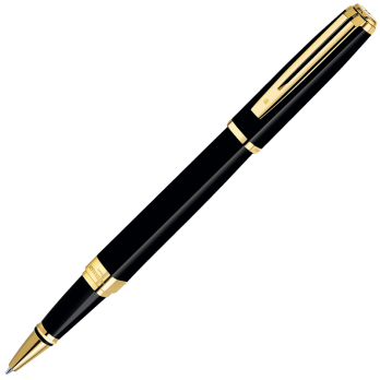 Waterman Exception - Black GT Slim, ручка-роллер, F, BL