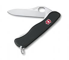 Нож Victorinox Sentinel One Hand, 111 мм, 4 функции, с фиксатором лезвия, черный*