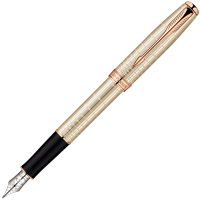 Parker Sonnet - Chiselled Silver PGT, перьевая ручка, F