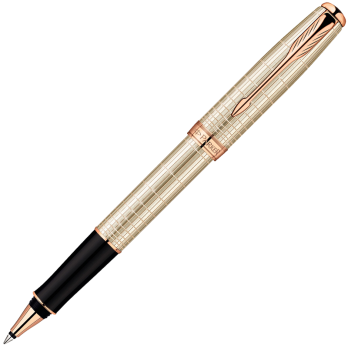 Parker Sonnet - Chiselled Silver PGT, ручка-роллер, F, BL