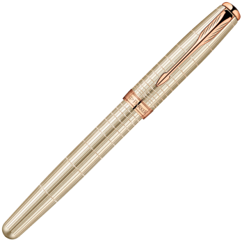 Parker Sonnet - Chiselled Silver PGT, ручка-роллер, F, BL
