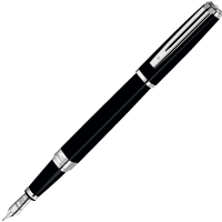 Waterman Exception - Black ST Slim, перьевая ручка, F