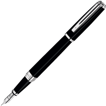 Waterman Exception - Black ST Slim, перьевая ручка, F