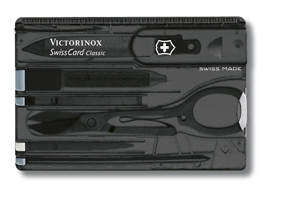 Швейцарская карточка Victorinox SwissCard, черная*