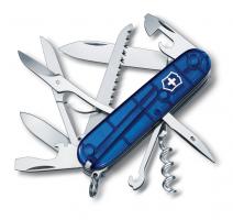 Нож Victorinox Huntsman, 91 мм, 15 функций, полупрозрачный синий