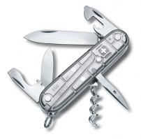 Нож Victorinox Spartan, 91 мм, 12 функций, полупрозрачный серебристый