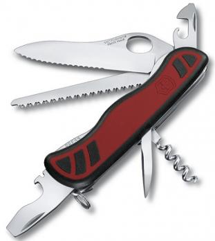 Нож Victorinox Forester, 111 мм, 10 функций, с фиксатором лезвия, красный с чёрным*