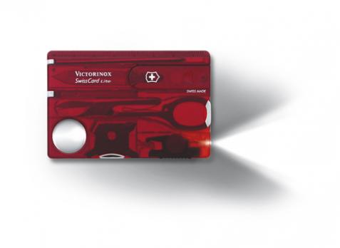 Швейцарская карточка Victorinox SwissCard Lite, красная*