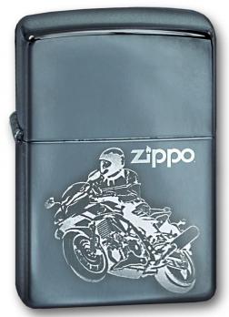 Зажигалка Zippo с покрытием High Polish Chrome, латунь/сталь, серебристая, глянцевая, 36x12x56 мм