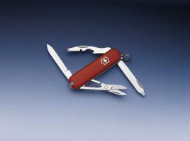Нож-брелок Victorinox Classic Rambler, 58 мм, 10 функций, красный*