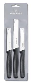 Набор Victorinox кухонный, 3 предмета, черный*