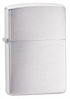 Зажигалка Zippo c покрытием Brushed Chrome, латунь/сталь, серебристая, матовая, 36х12x56 мм