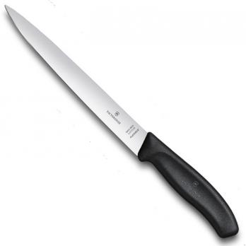 Нож Victorinox филейный, лезвие 20 см, черный