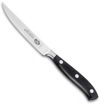 Нож Victorinox для стейка кованый, лезвие 12 см, черный*