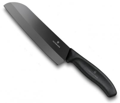 Нож Victorinox керамический, лезвие черное 17 см