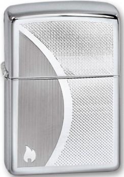 Зажигалка Zippo Shadow Gradiant с покрытием High Polish Chrome, латунь/сталь, серебристая