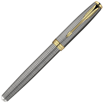 Parker Sonnet - Cisele Silver GT, ручка-роллер, F, BL