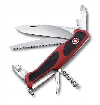 Нож Victorinox RangerGrip 55, 130 мм, 12 функций, красный с черным*