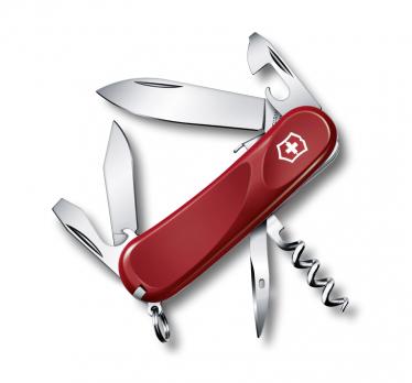 Нож Victorinox Evolution S101, 85 мм, 12 функций, красный